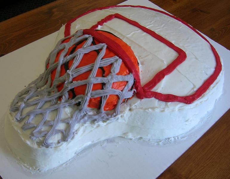 Basketball Backboard Cake